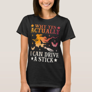 T-shirt Oui je peux conduire une bâche couleur d'Halloween