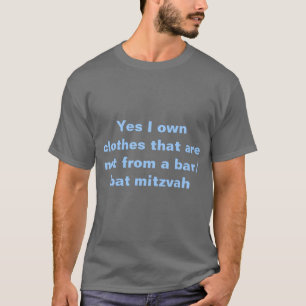 T-shirt Oui je possède des vêtements pas d'une barre/d'b