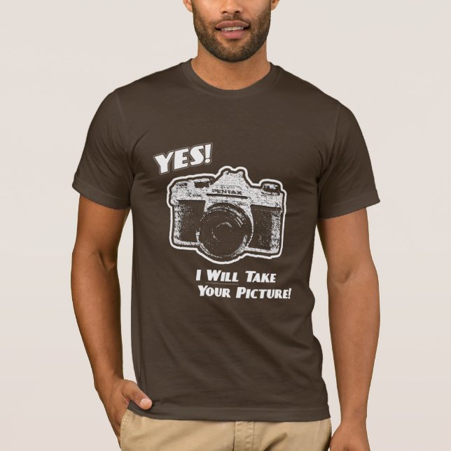T-shirt Oui ! Je prendrai votre photo ! (Devant)