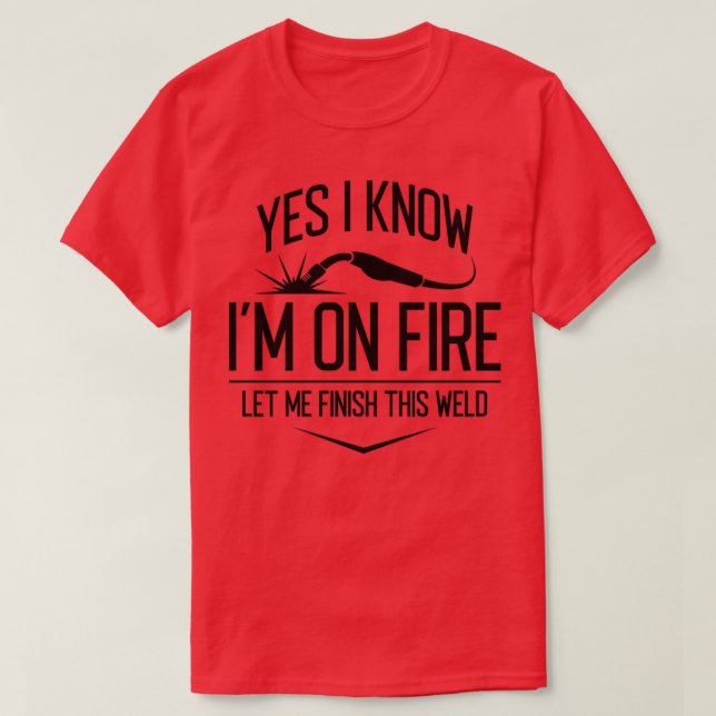 T-shirt Oui Je Sais Que Je Suis En Feu (Design devant)