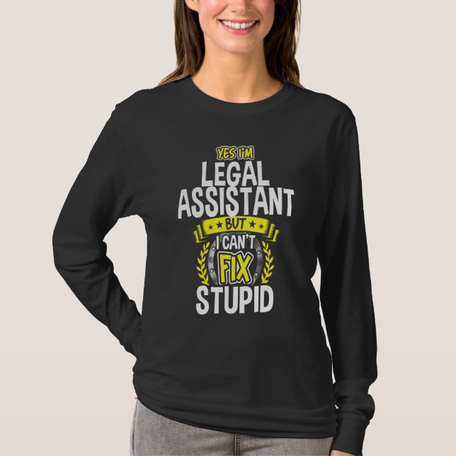 T-shirt Oui, je suis adjoint juridique (Devant)