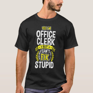 T-shirt Oui, je suis commis de bureau