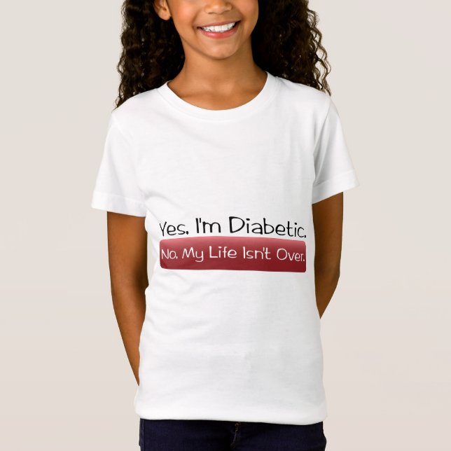 T-Shirt Oui, je suis diabétique (Devant)