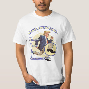 T-shirt OUI, JE SUIS EN PRISON Jaunting autour dans mon pe