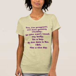 T-shirt Oui, je suis enceinte, pas simplement devenant