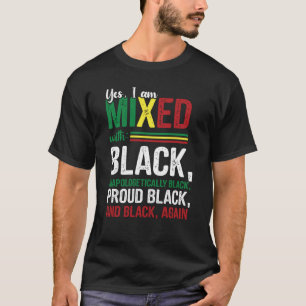 T-shirt Oui Je suis mélangé avec un H noir sans apologèse