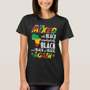 T-shirt Oui, Je Suis Mélangé Avec Un Noir Sans Pitié B