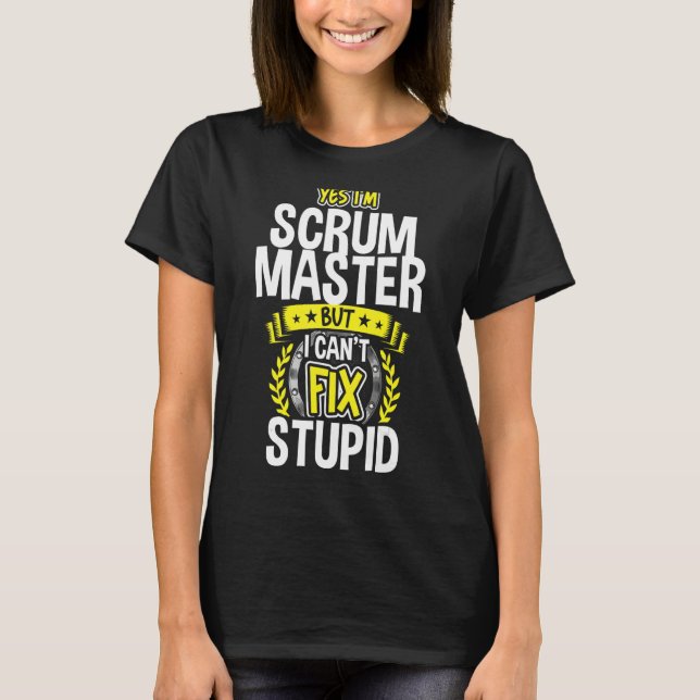 T-shirt Oui, je suis Scrum Master (Devant)