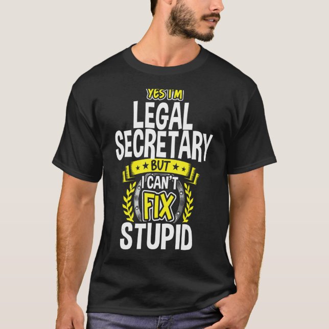 T-shirt Oui, je suis secrétaire juridique (Devant)