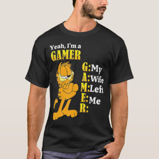 T-shirt Oui, je suis un joueur, ma femme m'a laissé jouer 