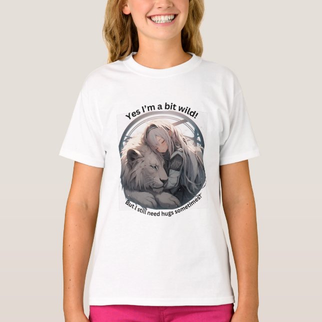 T-shirt Oui, je suis un peu folle ! (Devant)