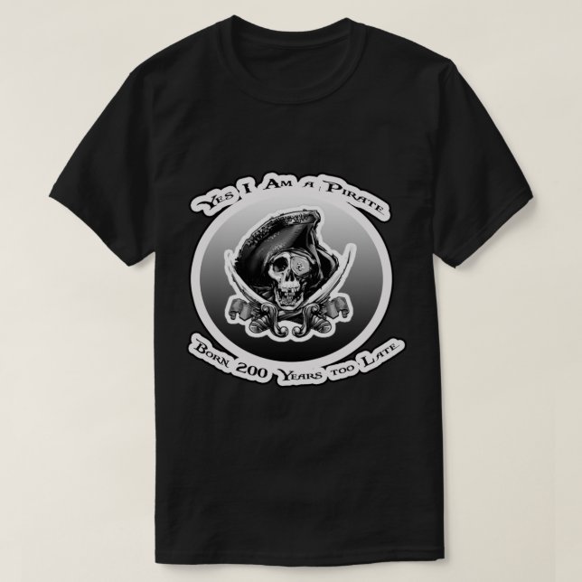 T-shirt Oui, Je Suis Un Pirate (Design devant)