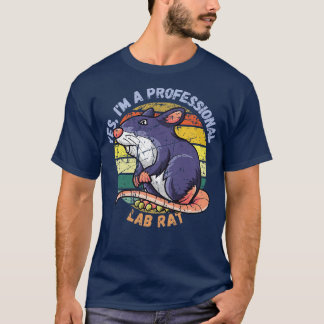 T-shirt Oui Je Suis Un Professionnel Lab Rat 1
