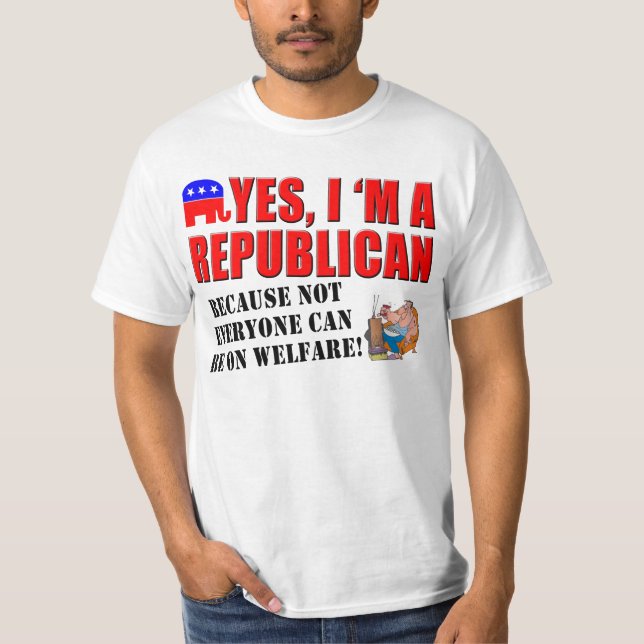 T-shirt Oui, je suis un républicain… (Devant)