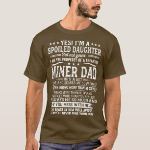 T-shirt Oui Je Suis Une Fille Gâchée La Propriété D'Un Fre