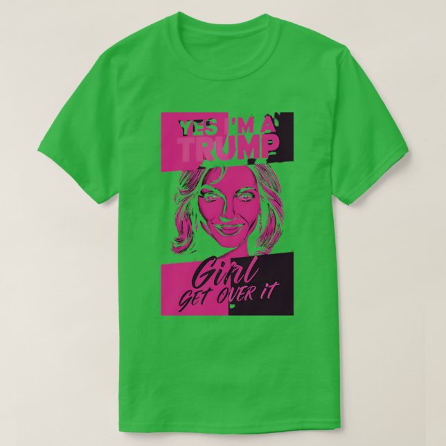 T-shirt Oui, Je Suis Une Fille Pour L'Élection De 2024 (Design devant)