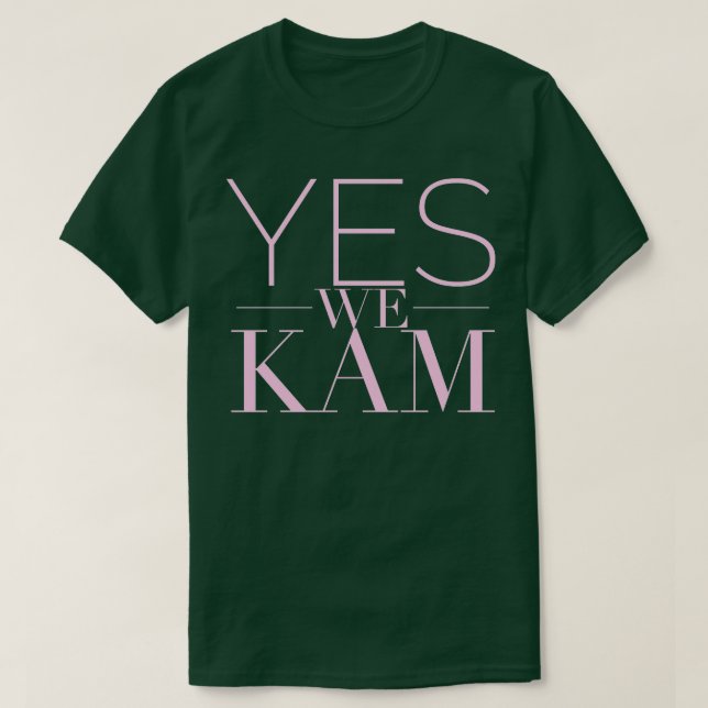 T-shirt Oui, Kam soutient Kamala pour le président (Design devant)