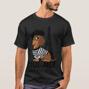T-shirt Oui-Ner Chien Drôle Dachshund Wiener Meme
