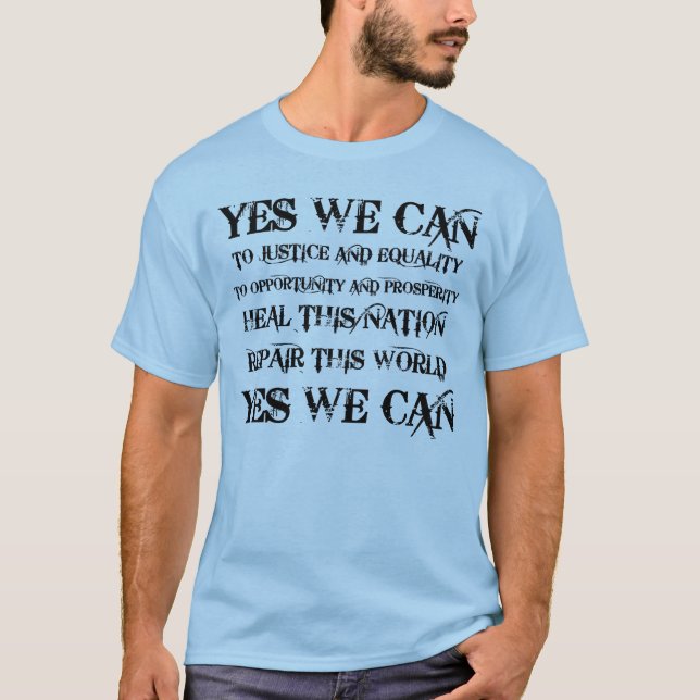 T-shirt Oui nous pouvons (Devant)