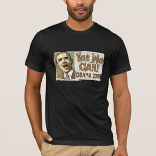 T-shirt Oui nous pouvons ! Chemise d'obscurité d'Obama