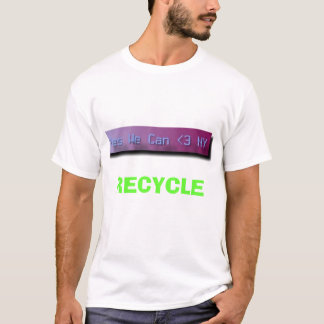 T-shirt OUI NOUS POUVONS L3 NY, RÉUTILISER, ROUE de CIEL -