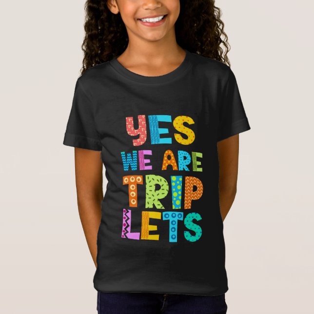 T-Shirt Oui Nous Sommes Des Triplés (Devant)