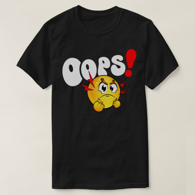 T-shirt Oups ! Emoji (Design devant)