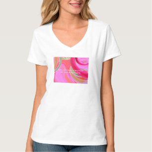 T-shirt "Our Love Story V-Neck Tee – Romantique & Beau"