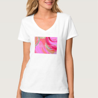 T-shirt "Our Love Story V-Neck Tee – Romantique & Beau"