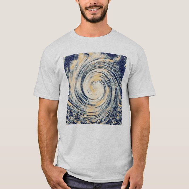 T-shirt Ouragan Abstrait Storm Art (Devant)