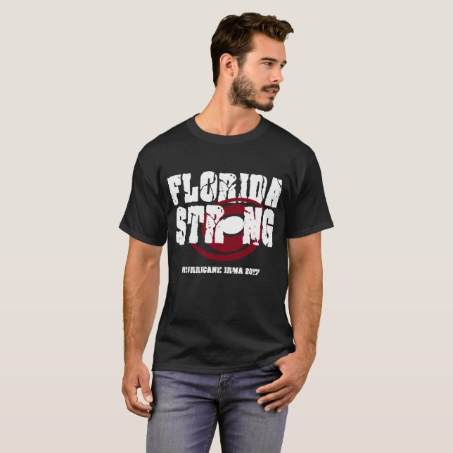 T-shirt Ouragan fort Irma 2017 de la Floride (Devant entier)