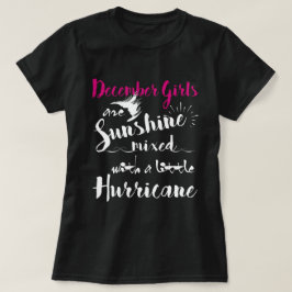 T-shirt Ouragan mélangé de soleil de filles de décembre