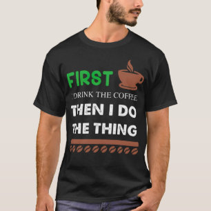 T-shirt Ours à café
