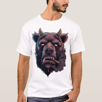 T-Shirt Ours à Corne Mystique