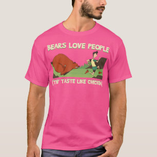 T-shirt Ours Aiment Les Gens Qu'Ils Goûtent Comme Poulet C