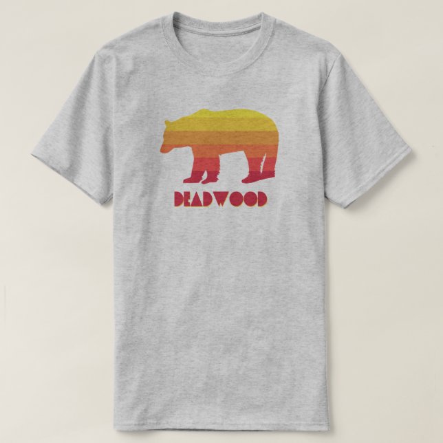 T-shirt Ours arc-en-ciel Deadwood South Dakota (Design devant)