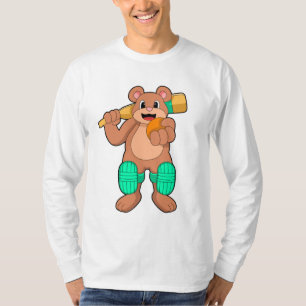 T-shirt Ours au cricket avec chauve-souris de cricket