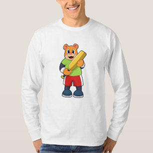 T-shirt Ours au cricket avec chauve-souris de cricket