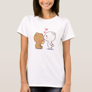 T-shirt ours au lait et mocha