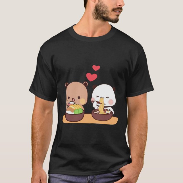 T-shirt ours au lait et mocha (Devant)