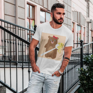 T-shirt Ours Au Miel