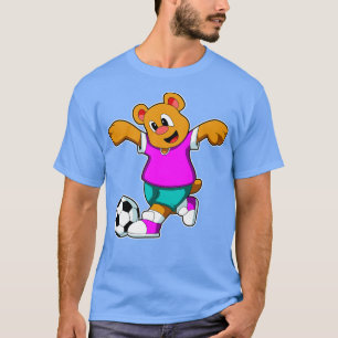 T-shirt Ours au sport avec soccer