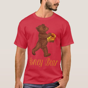 T-shirt Ours avec une bocal de miel Walking Premium