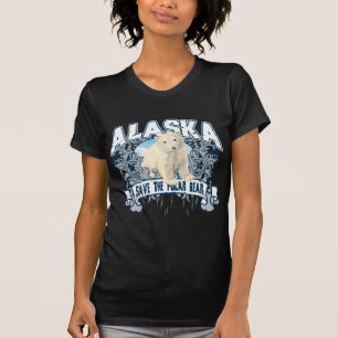 T-shirt Ours blanc Alaska