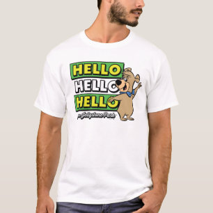 T-shirt Ours Boo Boo Bonjour Bonjour Bonjour De Jellystone