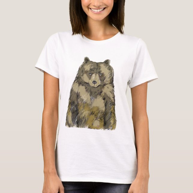 T-shirt Ours Brown (Devant)