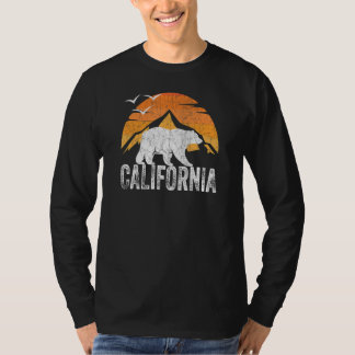 T-shirt Ours Californie Ours Faune Sunset California Be