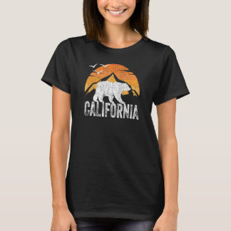 T-shirt Ours Californie Ours Faune Sunset California Be