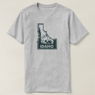 T-shirt Ours Carte Idaho