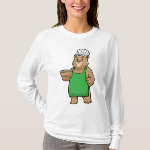 T-shirt Ours comme cuire avec tablier de Cuisine et Bowl